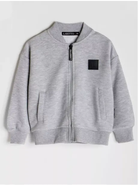 Серый спортивный костюм для мальчика на молнии