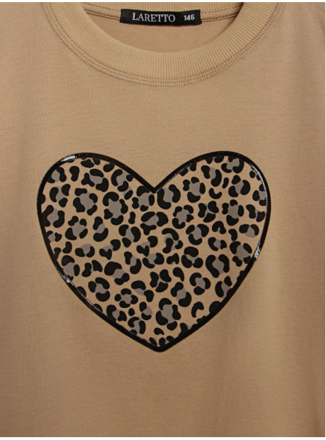 Футболка LARETTO для девочки, укороченная