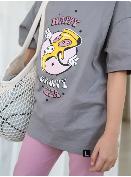 Костюм спортивный для девочки, футболка топ и лосины