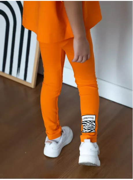 Костюм для девочки, футболка оверсайз с леггинсами