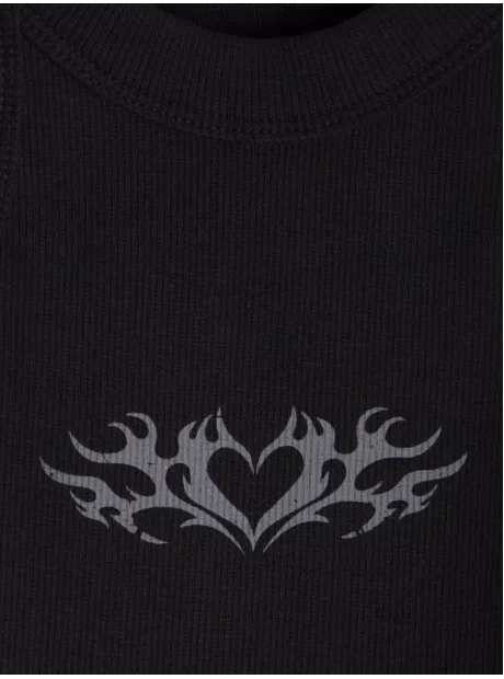 Топ трикотажный детский с принтом