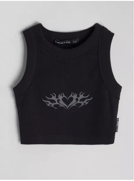 Топ трикотажный детский с принтом