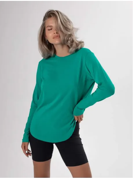 Лонгслив базовый трикотажный оверсайз