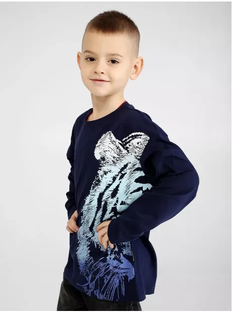 Лонгслив детский трикотажный с принтом