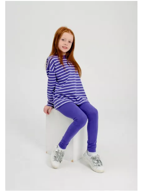 Костюм для девочки спортивный, лонгслив и лосины