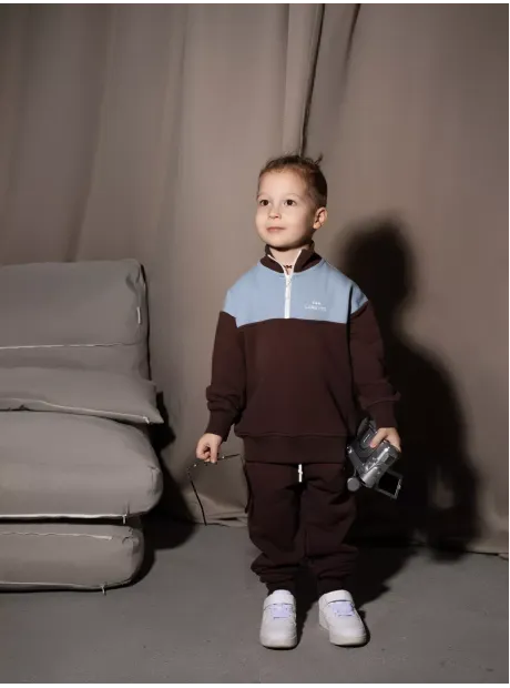 Теплый костюм для мальчика, толстовка и брюки
