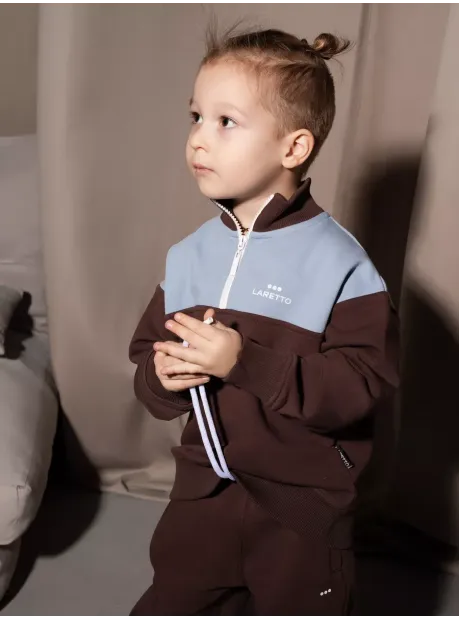 Теплый костюм для мальчика, толстовка и брюки