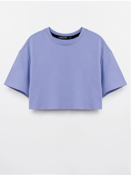 Футболка оверсайз укороченная базовая