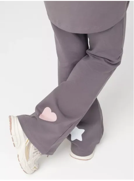 Костюм для девочки, лонгслив и брюки клеш