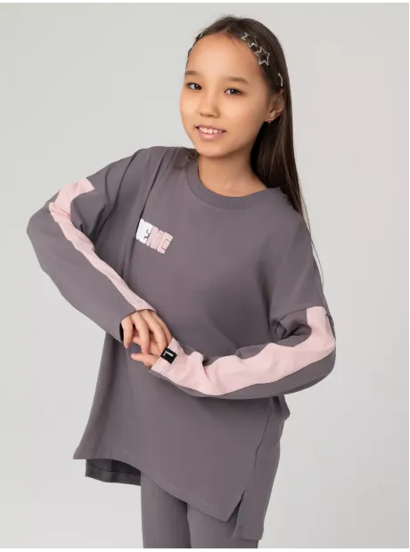 Костюм для девочки, лонгслив и брюки клеш