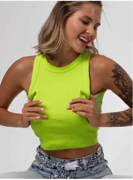 Спортивный кроп топ укороченный под пиджак