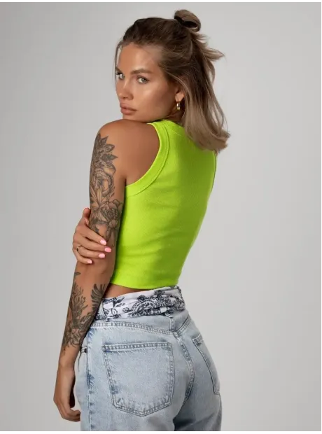 Спортивный кроп топ укороченный под пиджак