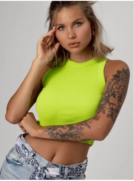 Спортивный кроп топ укороченный под пиджак