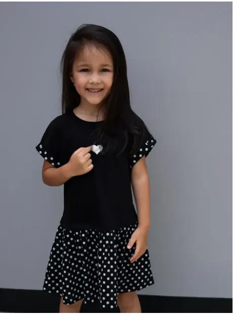 Платье оверсайз в сад с коротким рукавом