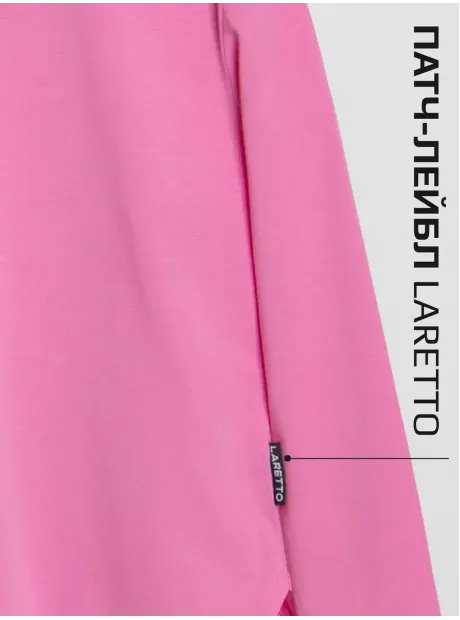 Розовый лонгслив для девочки