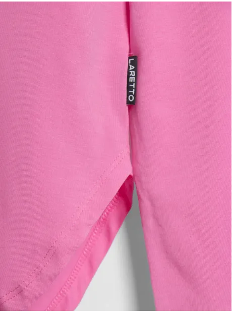 Розовый лонгслив для девочки