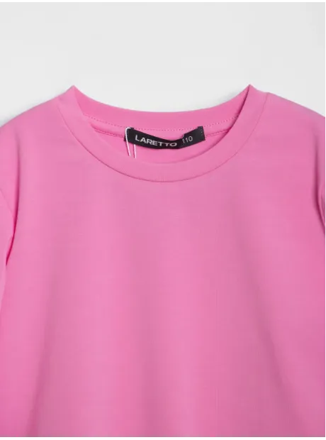 Розовый лонгслив для девочки