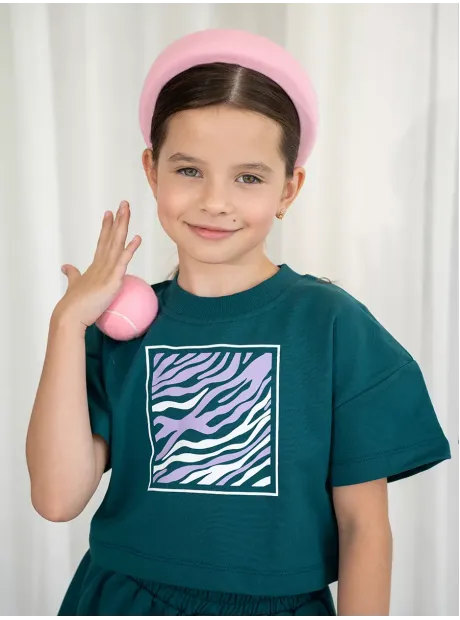 Костюм для девочки, футболка и шорты