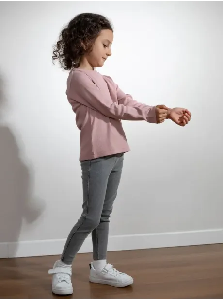 Лонгслив детский кофта в рубчик хлопок