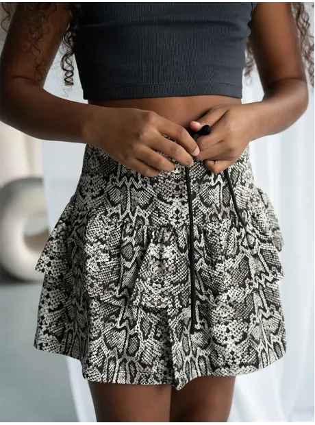 Юбка-шорты питоновая спортивная для девочки