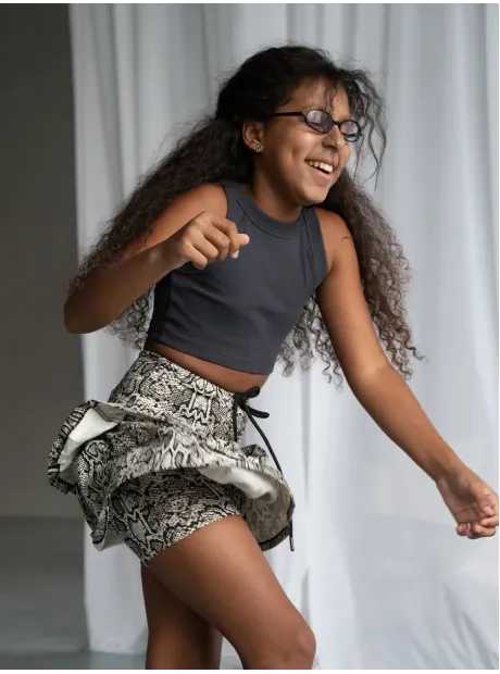 Юбка-шорты питоновая спортивная для девочки