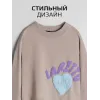 Лонгслив для девочки бежевый