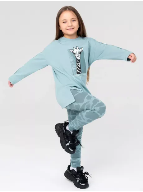 Костюм для девочки, лонгслив и легинсы
