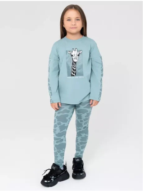 Костюм для девочки, лонгслив и легинсы