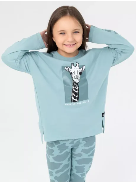 Костюм для девочки, лонгслив и легинсы