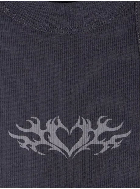 Топ трикотажный детский с принтом