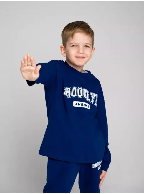 Синий костюм для мальчика в садик