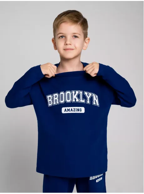 Синий костюм для мальчика в садик