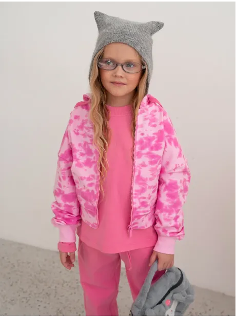 Розовый спортивный костюм варенка для девочки