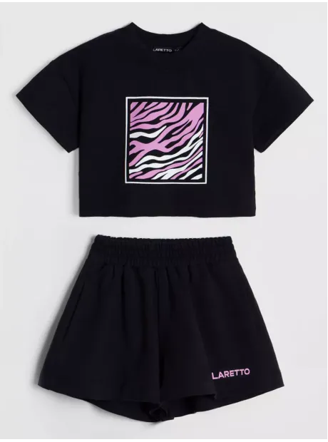 Костюм для девочки, футболка и шорты