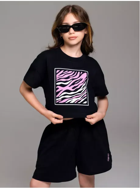 Костюм для девочки, футболка и шорты