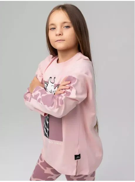 Костюм для девочки, лонгслив и легинсы