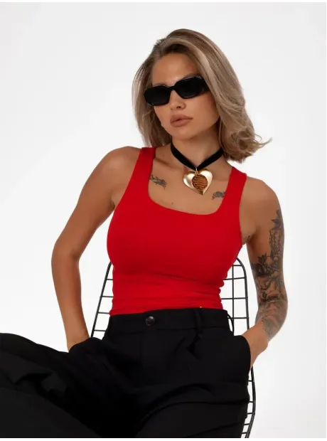 Майка летняя базовая хлопок под пиджак