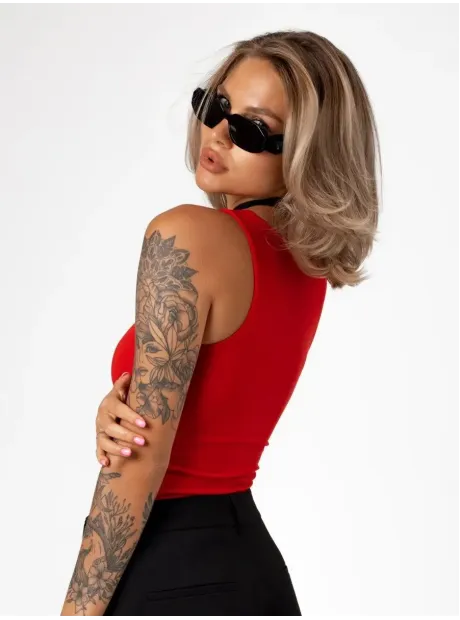 Майка летняя базовая хлопок под пиджак