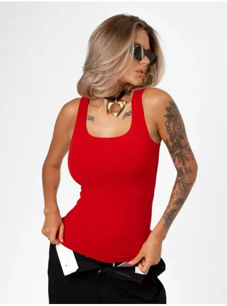 Майка летняя базовая хлопок под пиджак