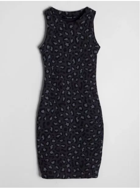 Платье леопардовое в сад для девочки