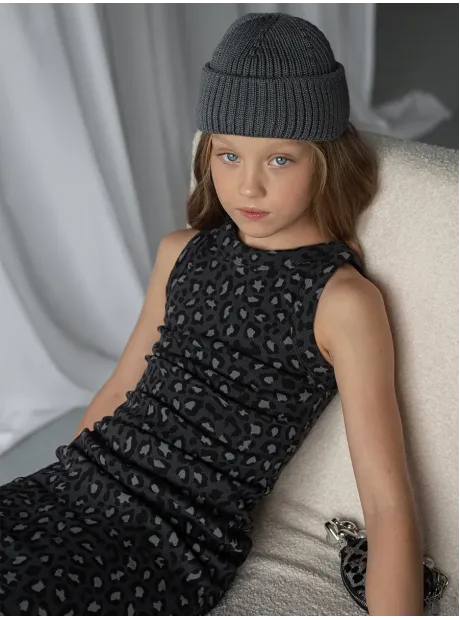 Платье леопардовое в сад для девочки