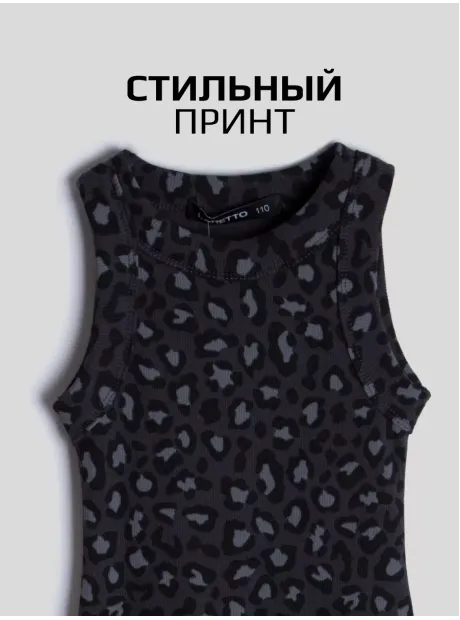 Платье леопардовое в сад для девочки