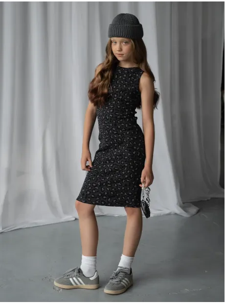 Платье леопардовое в сад для девочки