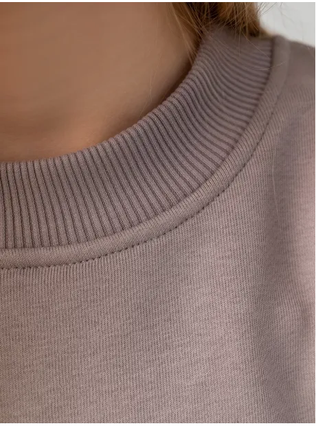 Бежевый свитшот спортивный детский