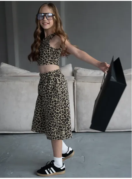 Костюм для девочки в сад топ и шорты