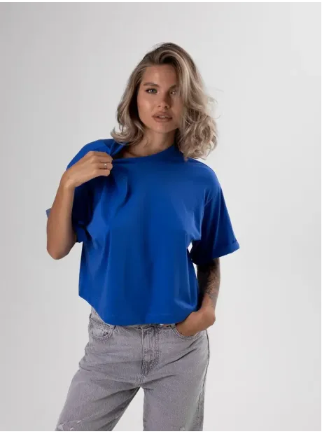 Футболка укороченная оверсайз кроп топ