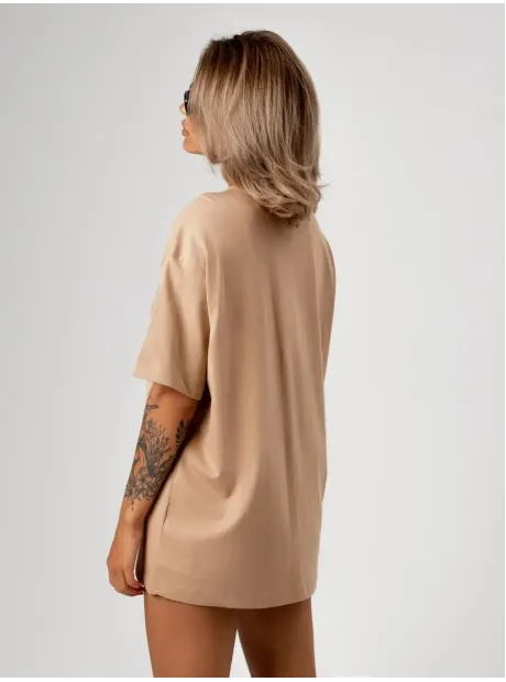 Футболка оверсайз базовая однотонная