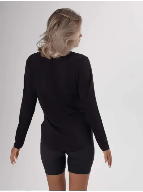 Лонгслив базовый трикотажный оверсайз