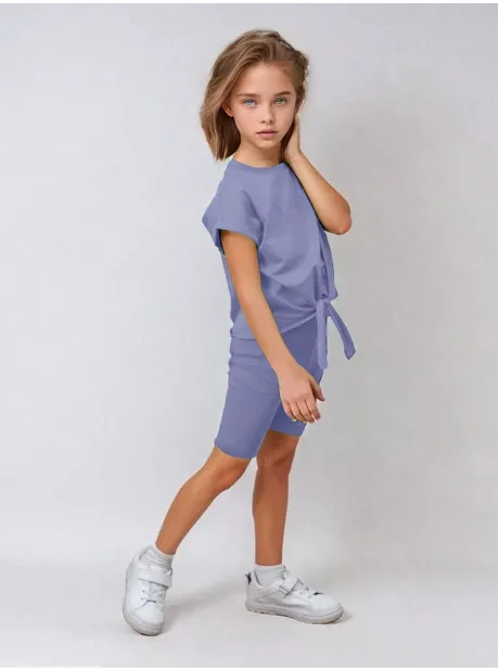 Спортивный костюм для девочки летний топ и шорты