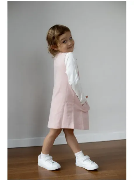 Лонгслив и сарафан, костюм трикотажный